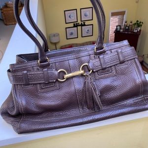 Coach leather satchel bag - gorgeous deep brown color - Excellent condition